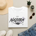 Nazora Graphic T‑Shirt — Edgy Urban Streetwear Tee with Gothic Script