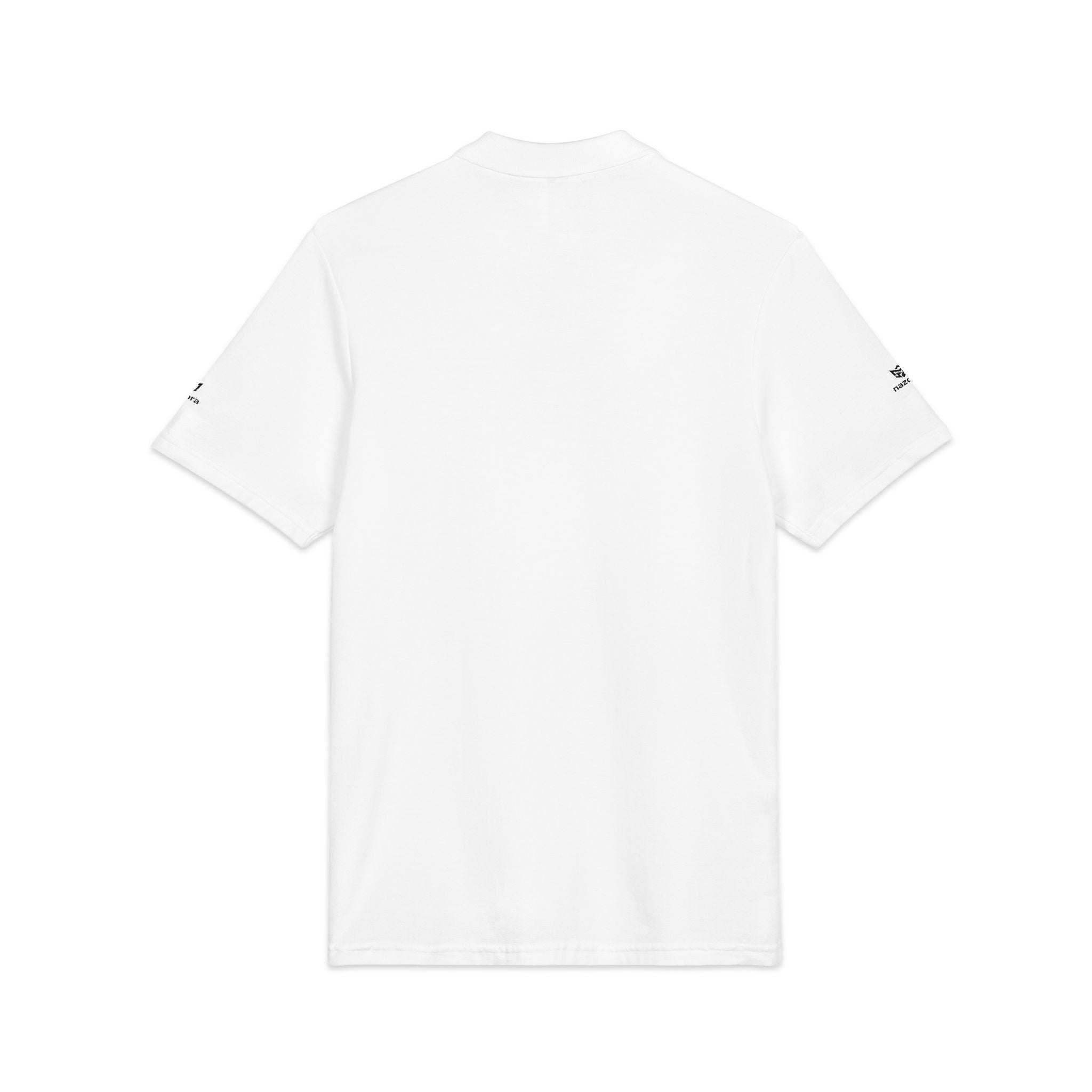 Embroidered Fox Logo Polo Shirt — Classic White Pique