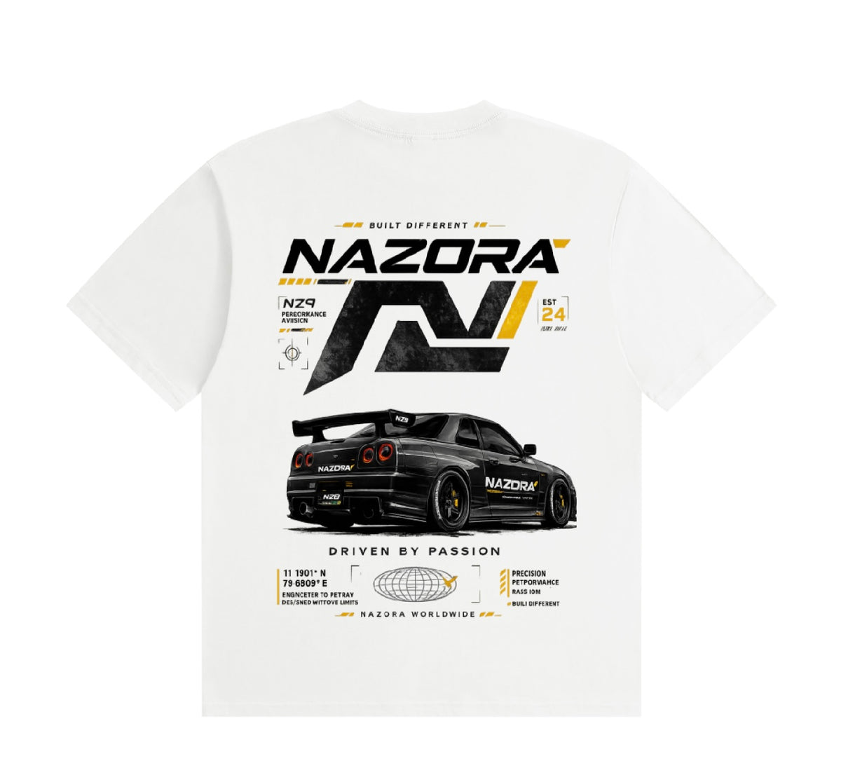 Nazora Urban Drift Red Graphic Tee & Premium Baggy Jeans Outfit