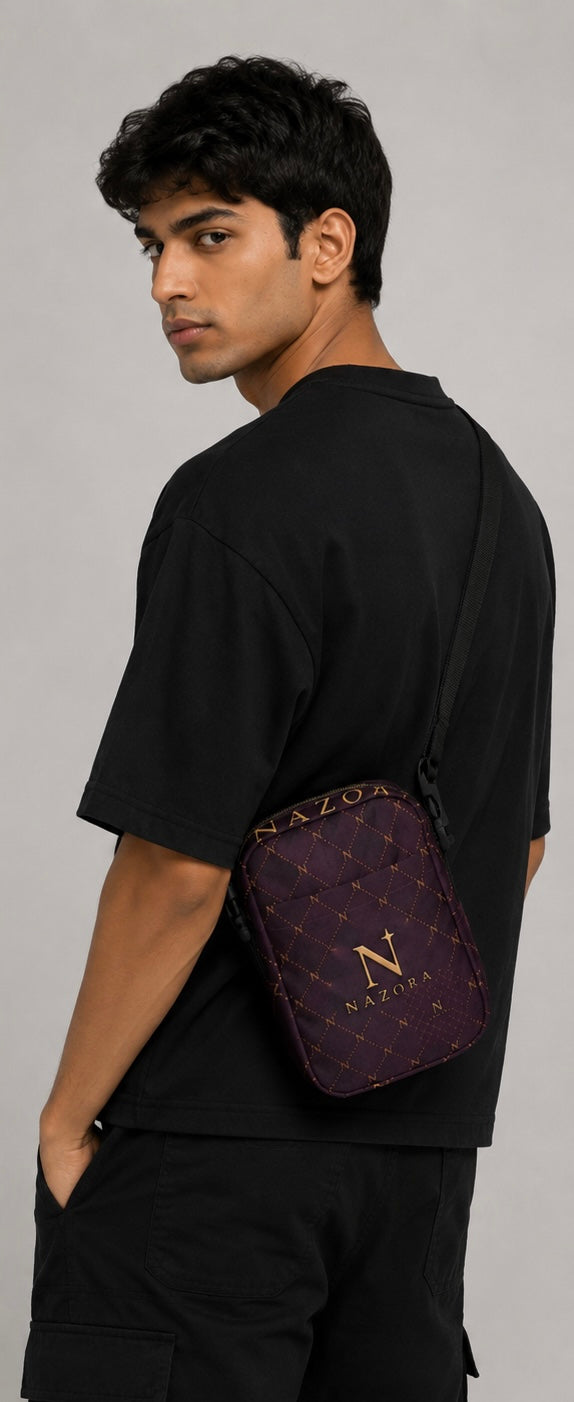Nazora Bordeaux – Bold Sophistication, Timeless Luxury  crossbody bag