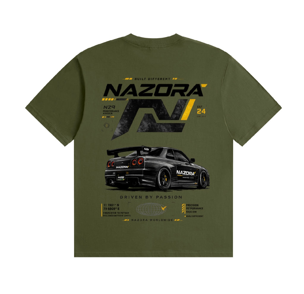 Nazora Urban Drift Red Graphic Tee & Premium Baggy Jeans Outfit