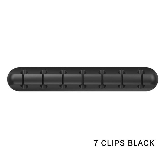 Creative silicone storage hub charging cable organize data cable holder mobile phone desktop cable organizer