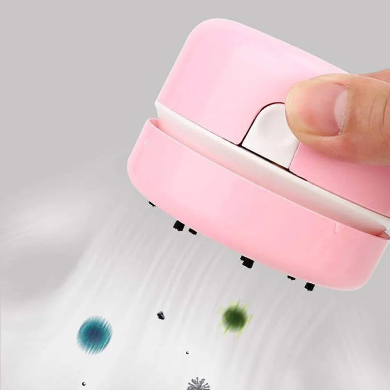 Mini Desktop Vacuum Cleaner Charging Wireless Handheld Keyboard Cleaning Vacuum Cleaner Student Eraser Pencil Dust Removal