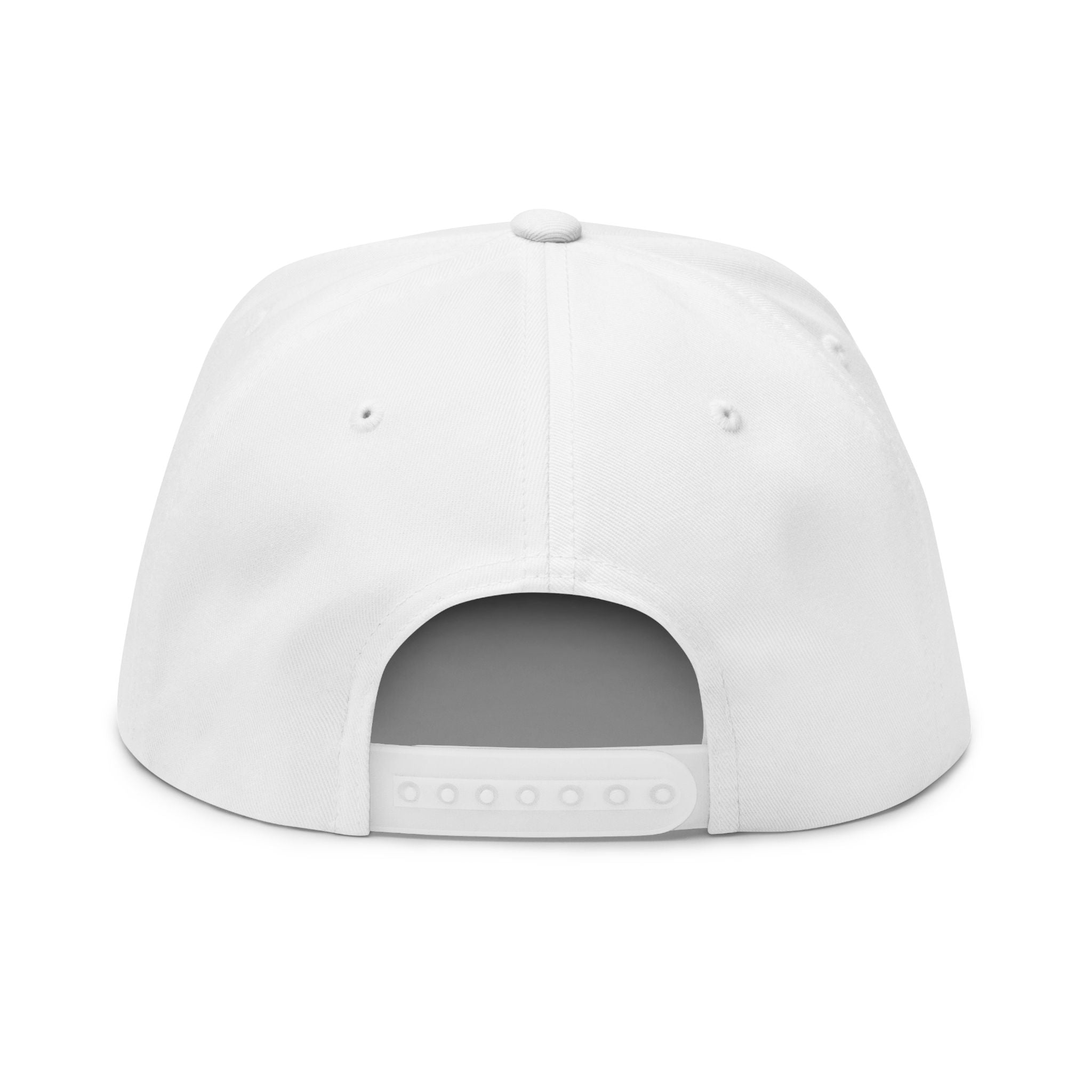Embroidered Flat Bill Cap — Nazora Logo Snapback