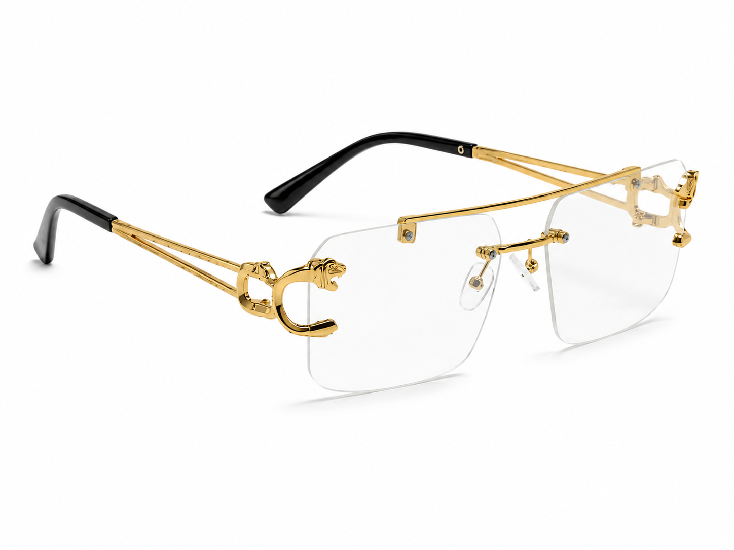 Nazora Clarity™ Luxury Rimless Clear Glasses