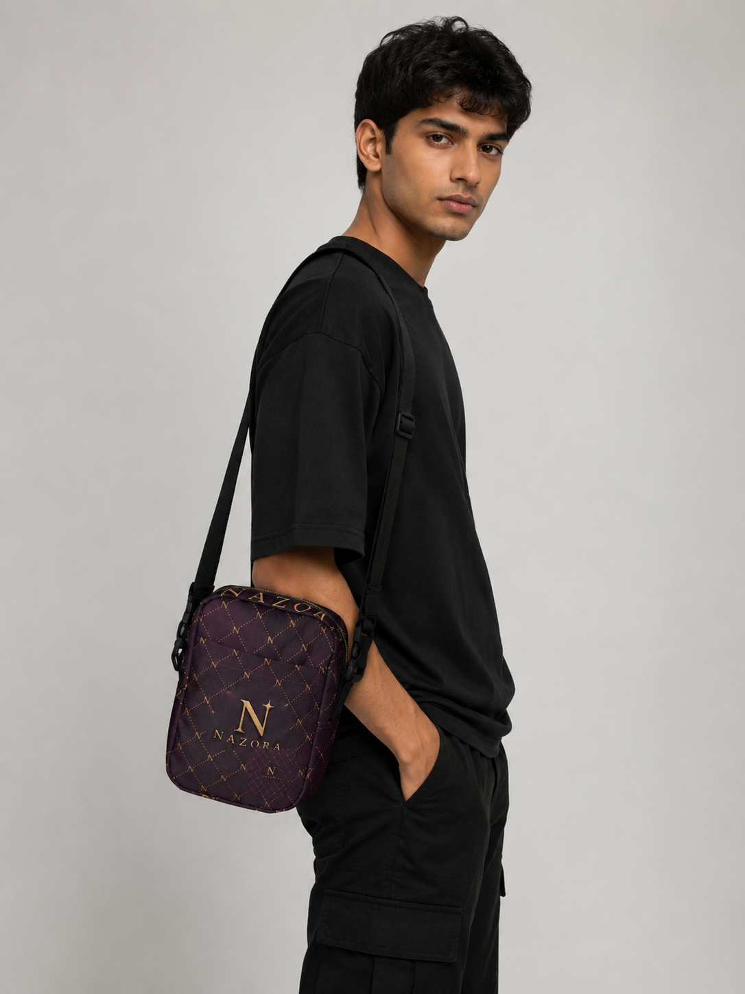 Nazora Bordeaux – Bold Sophistication, Timeless Luxury  crossbody bag