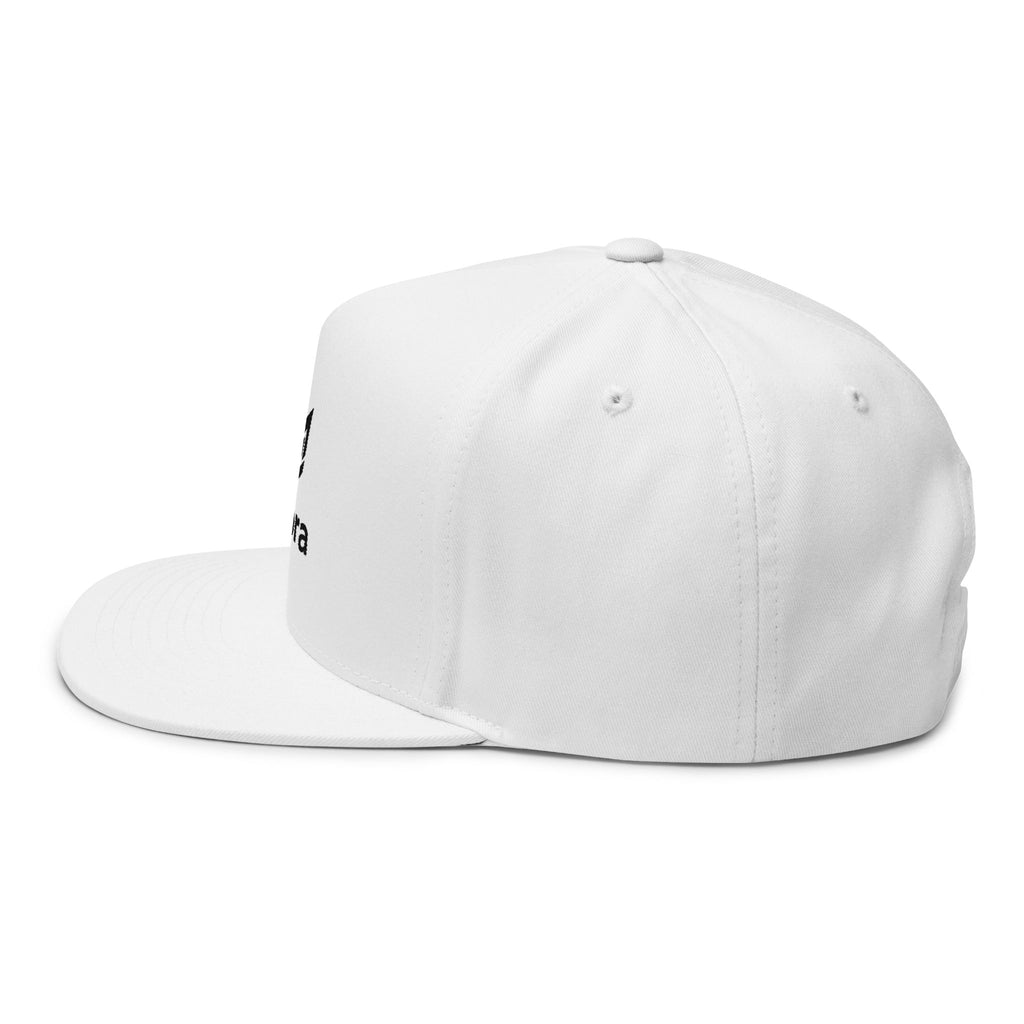 Embroidered Flat Bill Cap — Nazora Logo Snapback