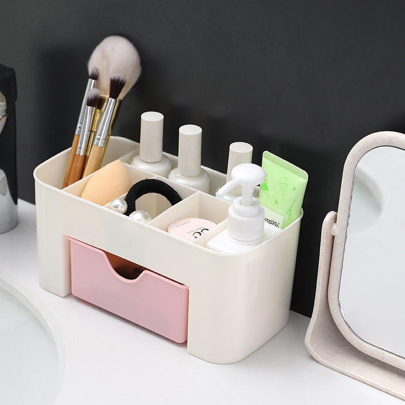 Desktop Drawer Storage Box Cosmetic Box Plastic Multifunctional Storage Box Jewelry Box Desk Storage Box