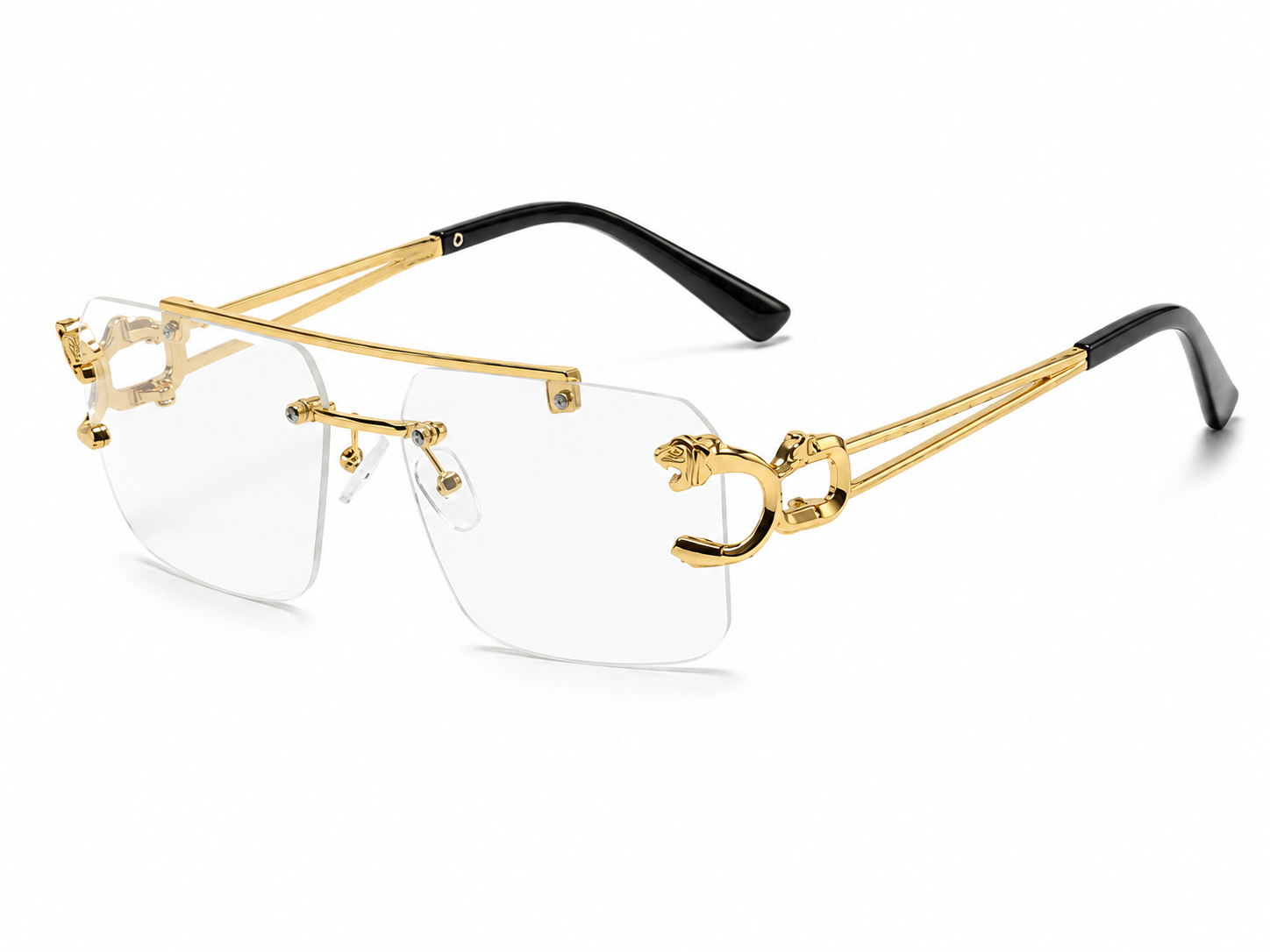 Nazora Clarity™ Luxury Rimless Clear Glasses