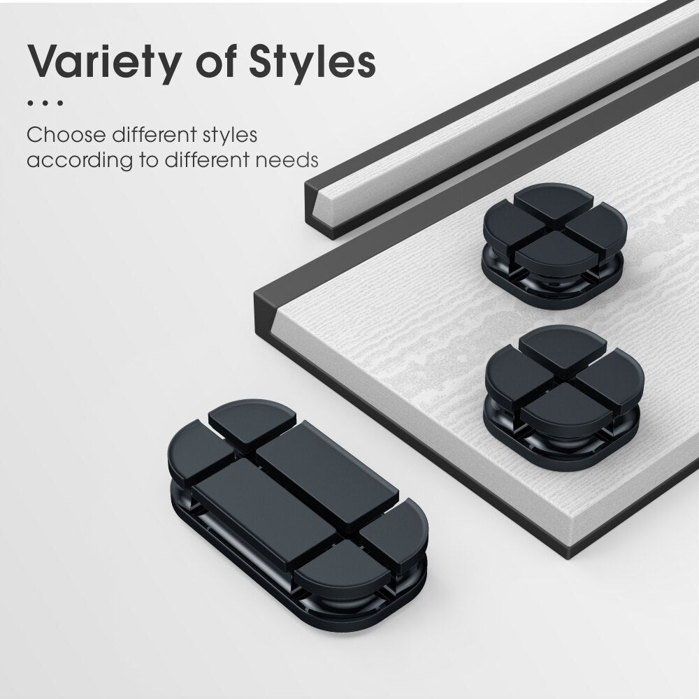 Vothoon Cross Cable Organizer Clip Silicone USB Cable Winder Flexible Cable Management Clips Cable Holder For Headphone Earphone