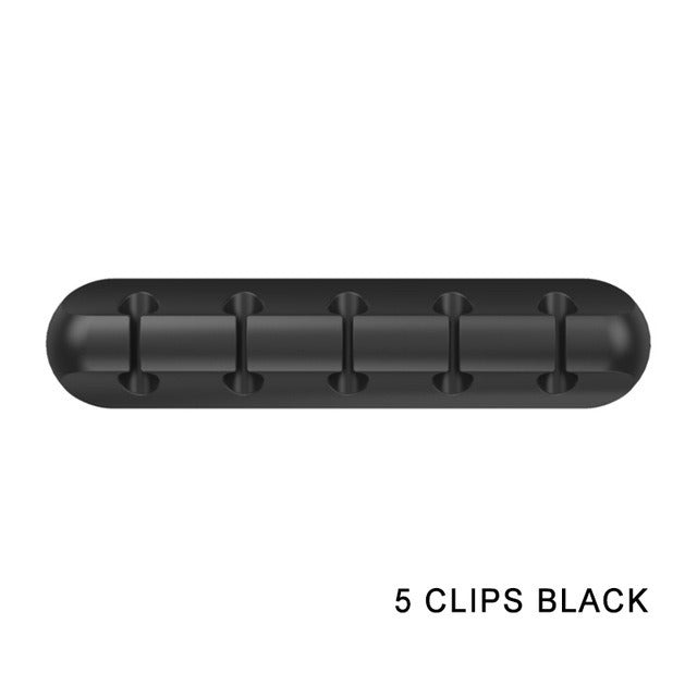 Creative silicone storage hub charging cable organize data cable holder mobile phone desktop cable organizer
