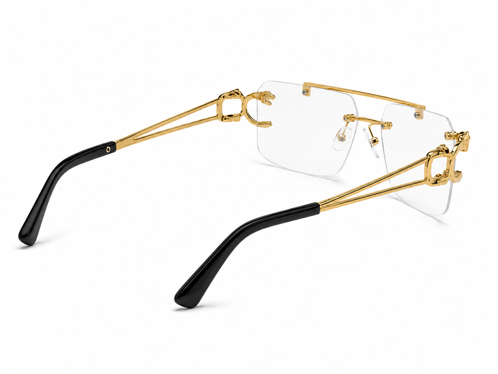 Nazora Clarity™ Luxury Rimless Clear Glasses