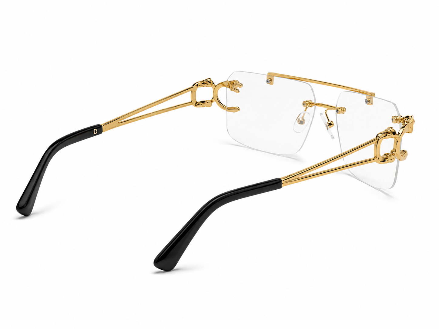 Nazora Clarity™ Luxury Rimless Clear Glasses