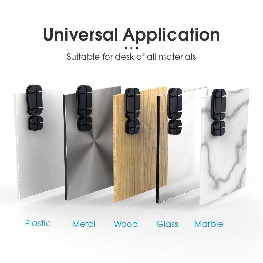 Vothoon Cross Cable Organizer Clip Silicone USB Cable Winder Flexible Cable Management Clips Cable Holder For Headphone Earphone