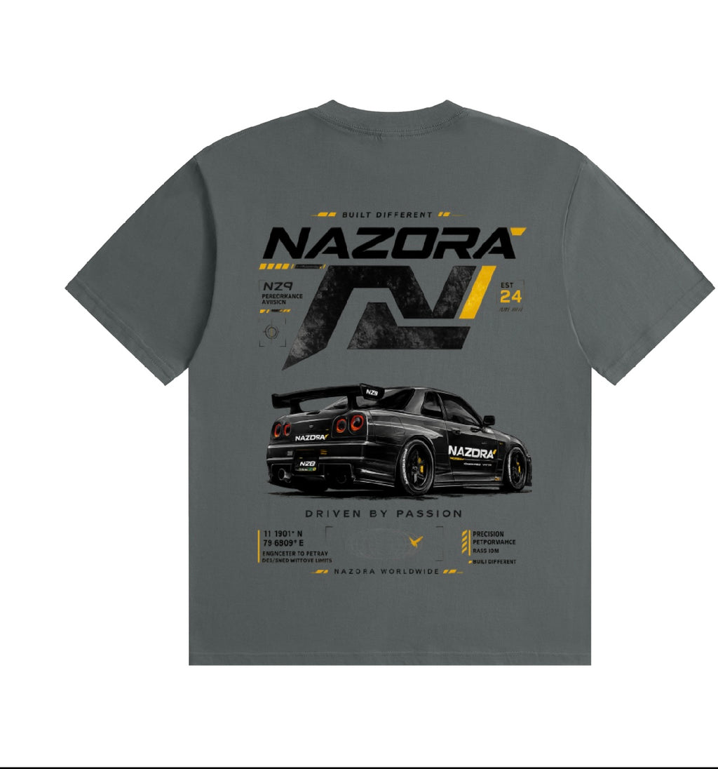 Nazora Urban Drift Red Graphic Tee & Premium Baggy Jeans Outfit