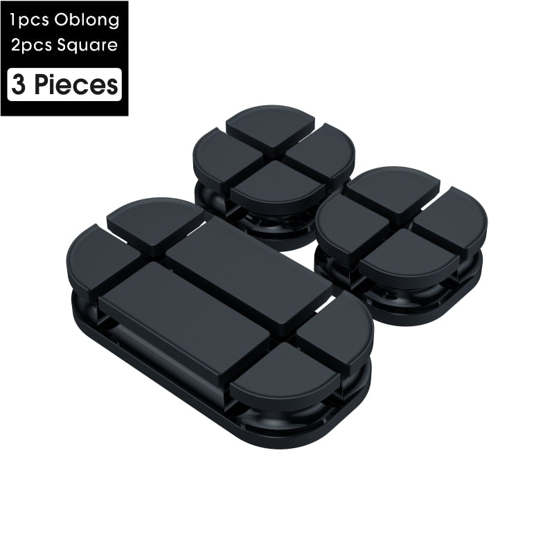 Vothoon Cross Cable Organizer Clip Silicone USB Cable Winder Flexible Cable Management Clips Cable Holder For Headphone Earphone