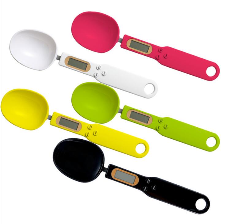 500g/0.1g Portable LCD Digital Kitchen Scale Measuring Spoon Gram Electronic Spoon Weight Volumn Food Scale New High Quality