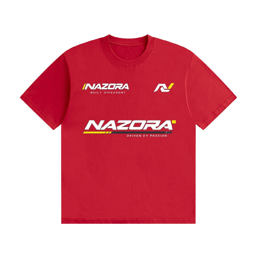 Nazora Urban Drift Red Graphic Tee & Premium Baggy Jeans Outfit