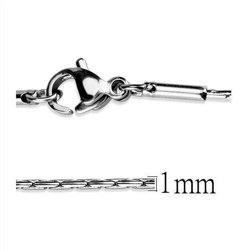 TK2437 - High polished (no plating) Stainless Steel Chain with No